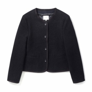 닉스 epigram 여성 울 혼방 넥리스 부클 자켓 EFJAW24201_이미지