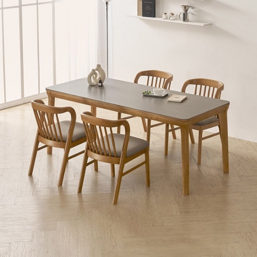 라로퍼니처 허브 포세린 통세라믹 식탁 1900 (의자4개)