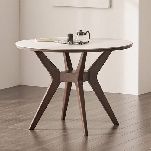 헤이몰리 누아 원형 포세린 통세라믹 식탁 1000