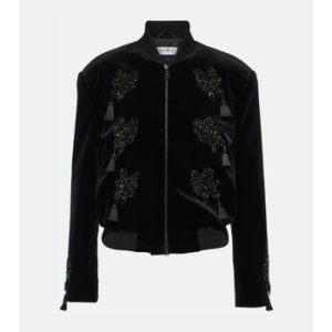 막스마라 Musette 엠브로이더리 벨벳 보머 재킷 P00851129_이미지