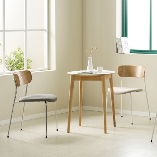 아이앤 하네스 HPM 원형 식탁 600 (의자2개)_이미지