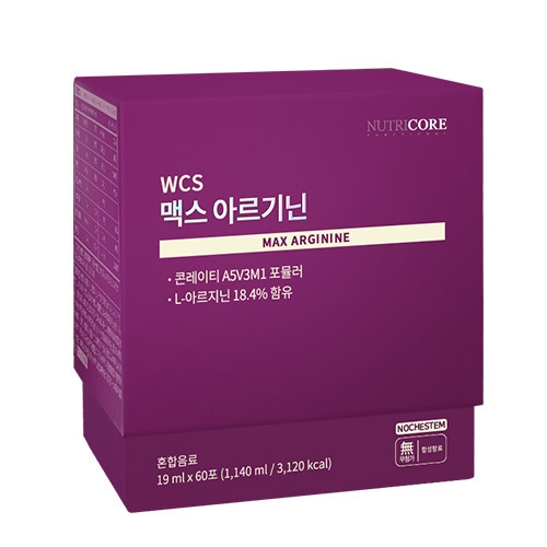 뉴트리코어 WCS 맥스 아르기닌 19ml 15포 (4개)_이미지