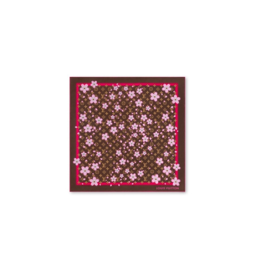 루이비통 x 무라카미 타카시 모노그램 체리 블라썸 스퀘어 70 탄 M96102