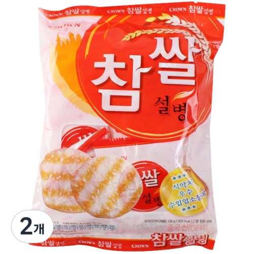 크라운제과 참쌀 설병 128g (2개)_이미지