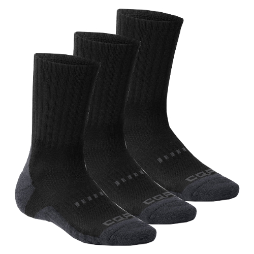 CQR 울 등산 중목 양말 3팩 CQ-TZS72 (블랙)_이미지