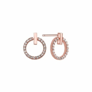 크로노스 크로노스 크로노스 CRJ5029E RG 큐빅 링 귀걸이