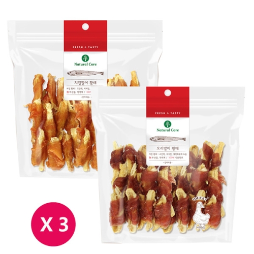 네츄럴코어 치킨말이 황태 220g (3개)_이미지