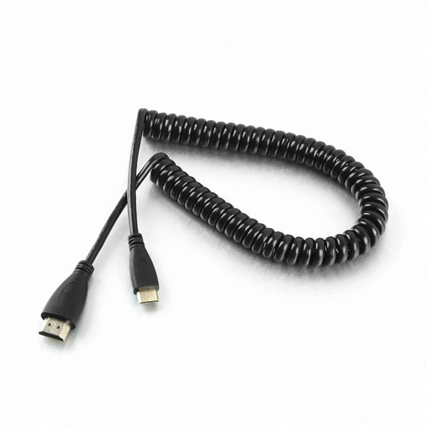 라이트컴 COMS HDMI to Mini HDMI 스프링 케이블 (0.3m)