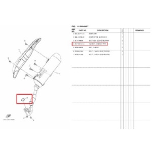 야마하 2021 NMAX125/155 머플러 가스켓 BK7-E4613-00 2022 1개_이미지