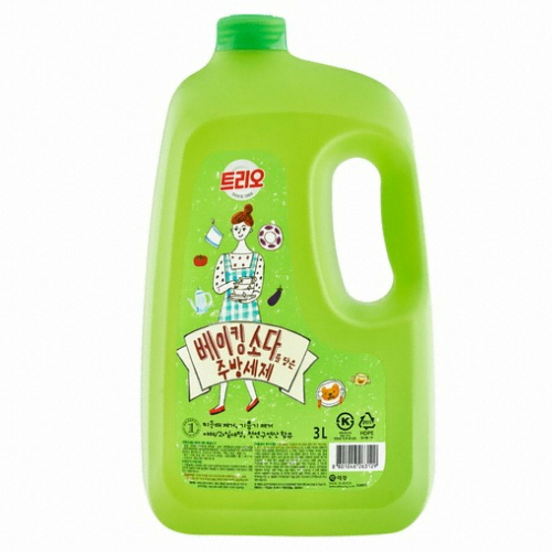 트리오 베이킹소다를 담은 주방세제 3L (4개)_이미지