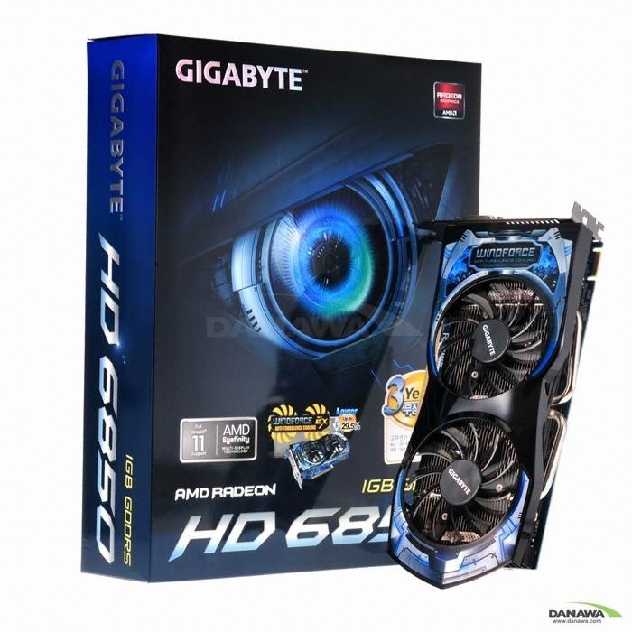 GIGABYTE 라데온 HD 6850 UDV D5 1GB WINDFORCE 2X_이미지