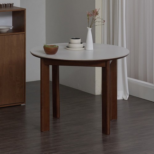 파로마 아바 원형 세라믹 원목 식탁 1000