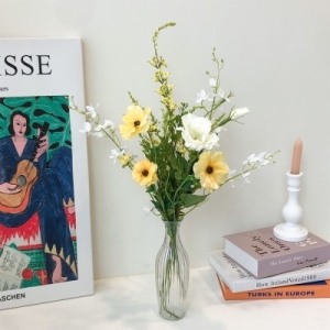 [불명] 라넌큘러스&리시안셔스 + 화병 SET