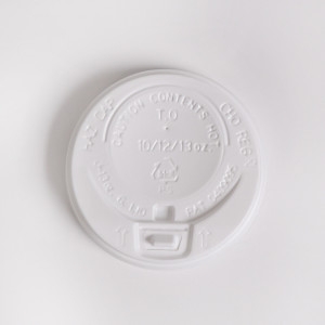 JI 핫컵용 10/13온스 화이트 개폐 컵뚜껑