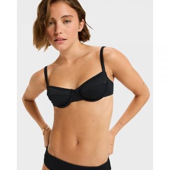 록시 여성용 리브 러브 더 퀸 비키니 탑 차콜 7232548