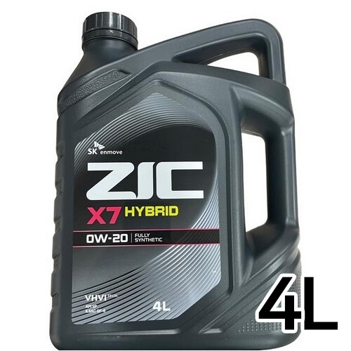SK엔무브 지크 X7 SP 하이브리드 <b>0W20</b> 4L