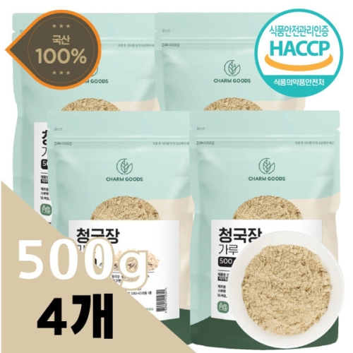 김포맥아식품 참굿즈 청국장가루 500g (4개)