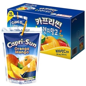 카프리썬 망고 200ml x 10팩 과일주스 음료수