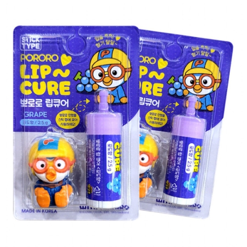 뽀로로 립큐어 포도향 2개 립케어 립밤 605610_이미지