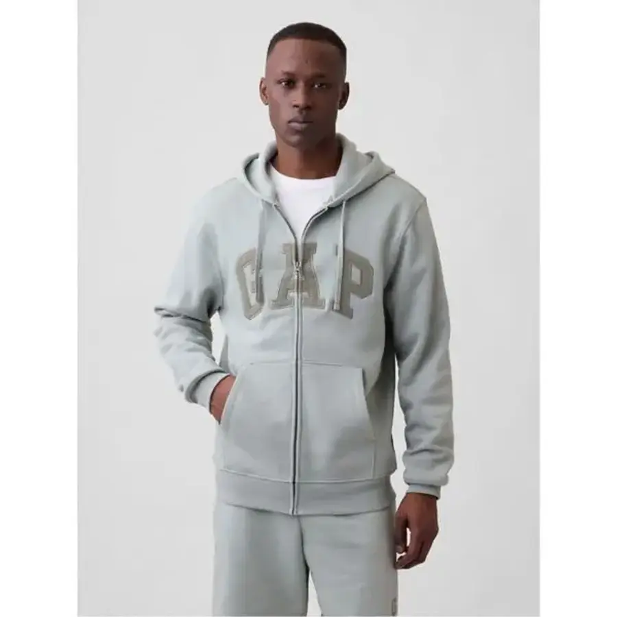 어덜트 성인 릴렉스드 로고 집업 후디 후드티 Iceberg 그린 11318319