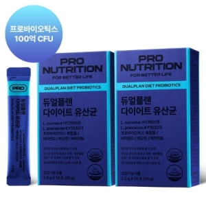 서흥 프로뉴트리션 듀얼플랜 다이어트 유산균 2.5g 14포 (2개)