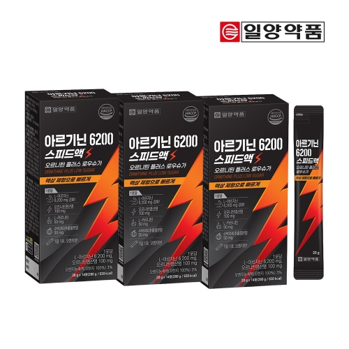 일양약품 아르기닌 6200 스피드액 14포 (3개)_이미지