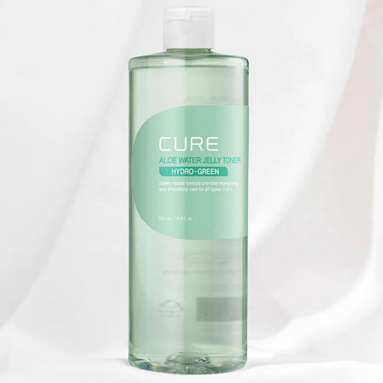 김정문알로에 큐어 알로에 워터 젤리 토너 500ml (2개)_이미지