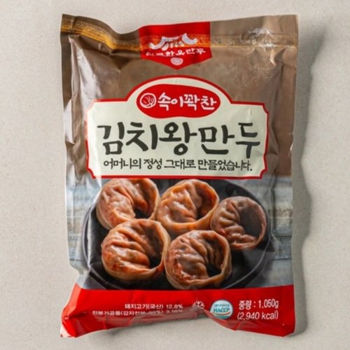 나래식품 전주한옥만두 속이꽉찬 김치왕만두 1.05kg (3개)_이미지