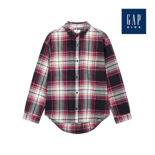 갭키즈 체크 패턴 플란넬 셔츠 725599-03-9_DPK