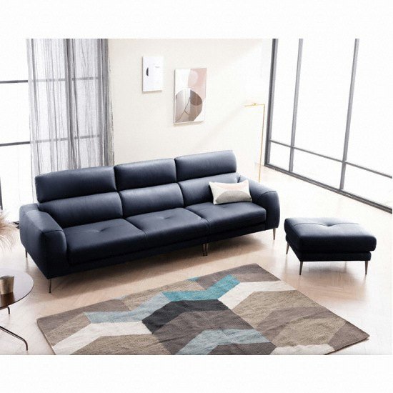 자코모 카렌 천연가죽 소파 3.5인용 (스툴포함)