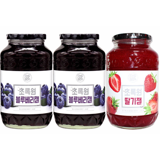 블루베리잼 1kg x 2개+딸기잼 1kg