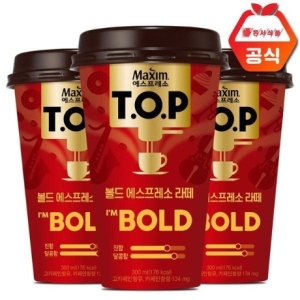 동서식품 맥심 티오피 볼드 에스프레소 라떼 컵커피 300mlx20컵+아이스포장_이미지