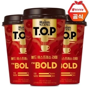 동서식품 맥심 <b>티오피</b> 볼드 에스프레소 라떼 컵커피 300mlx20컵+아이스포장