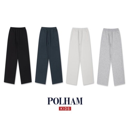 폴햄키즈 공용 플리스 스트레이트핏 기모팬츠 PKF4PT3012_이미지