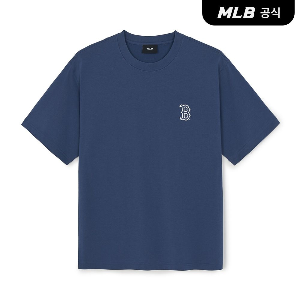 3ATSV0163-43NYL 공용 컬시브 등판 레터 반팔 티셔츠