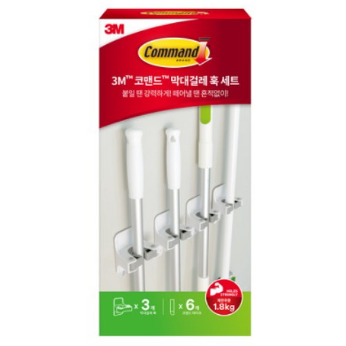 3M 스카치브라이트 코맨드 막대걸레 훅 세트이미지입니다. 누르면 해당 게시물로 새창이동합니다.