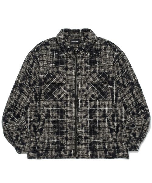 ��ĵ���� WKNDRS CHECKERED ZIPUP SHIRT BLACK WS2502SH02BK 413894