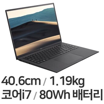 <b>LG</b>전자 <b>2021</b> <b>그램</b><b>16</b> <b>16</b>ZD90P-GX7SK WIN10