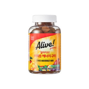 네츄럴라이프 얼라이브 비타B 에너지구미 2.9g 90정이미지입니다. 누르면 해당 게시물로 새창이동합니다.