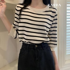  KARRA 단가라7부슬리브니트_A4S0240