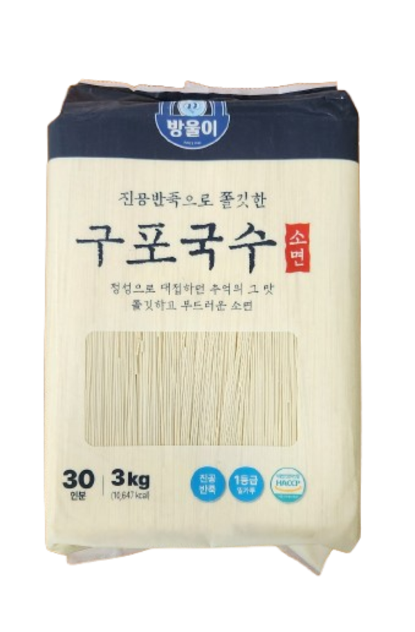 구포국수 방울이 구포국수 소면 3kg (2개)_이미지