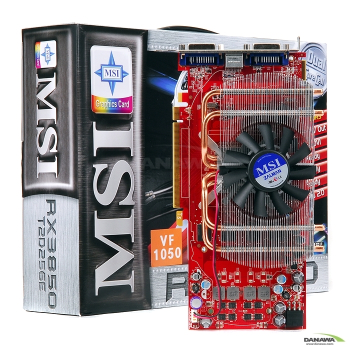 MSI 라데온 HD 3850 RX3850-T2D256E D3 256MB VF1050_이미지