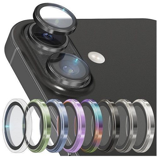 더하기 고부기 아이폰17 카메라 렌즈 강화유리 메탈링 싱글타입 보호필름 (렌즈 2매)