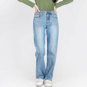 신세계인터내셔날 오노마 ONM 여자 빅사이즈 중청 기본 와이드핏 일자 워싱 청바지 11879054