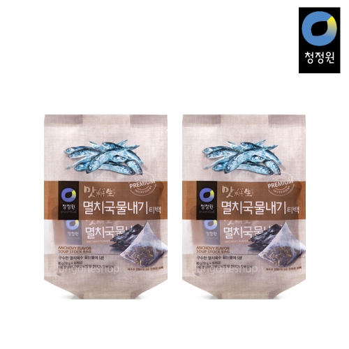 청정원 맛선생 멸치국물내기 티백 80g 2개_이미지