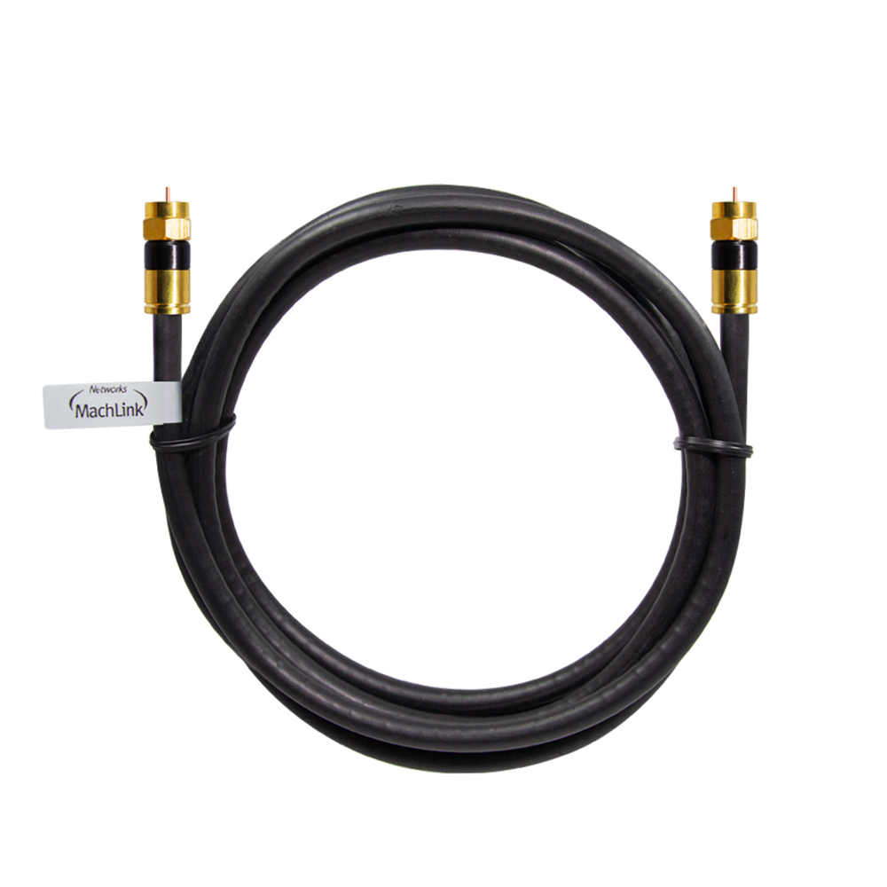마하링크 RF to RF 5C 동축 케이블 고급형 골드블랙 (MLZ-GRR050, 5m)_이미지