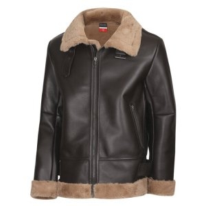 남자 겨울 캐주얼룩 융털 레더 자켓 SH-JUW-W1078-브라운