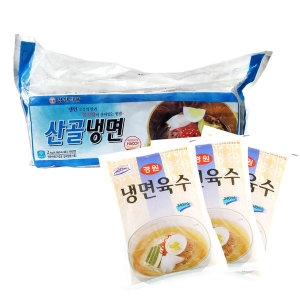 미가푸드 산골 평양 냉면2kg+골드육수10봉  냉면10인분