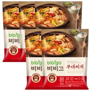 CJ 비비고 부대찌개 460gx5팩 Bibigo Budae Jjigae 460gx5