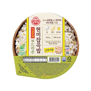 오뚜기 식감만족 부드러운 현미잡곡밥 210g (5개)_이미지